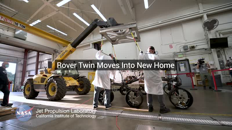 Twin of NASA’s Perseverance Mars Rover Moves Into New Home